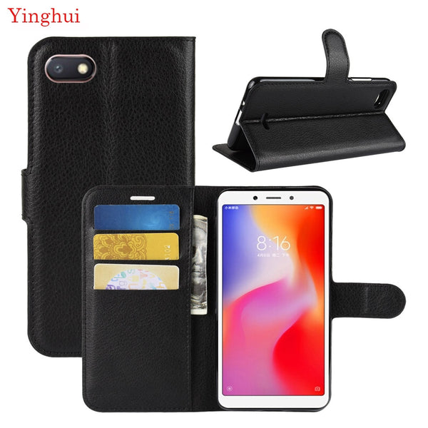 For Xiomi Redmi 6A Case Flip Leather Phone Case For Xiomi Redmi 6A Wallet Leather Stand Cover Filp Cases For Xiomi Redmi 6A