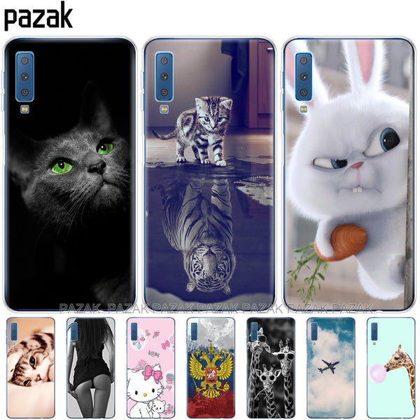 soft Cases For Samsung Galaxy A7 2018 Phone Cover Silicone Printing Back Case Cover For Samsung A7 2018 A750 A750F 6.0 Inch