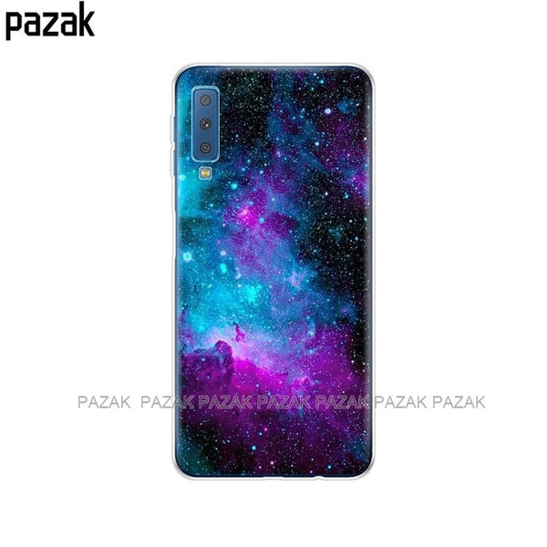 soft Cases For Samsung Galaxy A7 2018 Phone Cover Silicone Printing Back Case Cover For Samsung A7 2018 A750 A750F 6.0 Inch