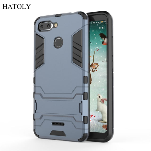Cover Xiaomi Redmi 6 Case Rubber Robot Armor Silicone Phone Shell Hard Phone Case for Xiaomi Redmi 6 Cover for Xiaomi Redmi 6