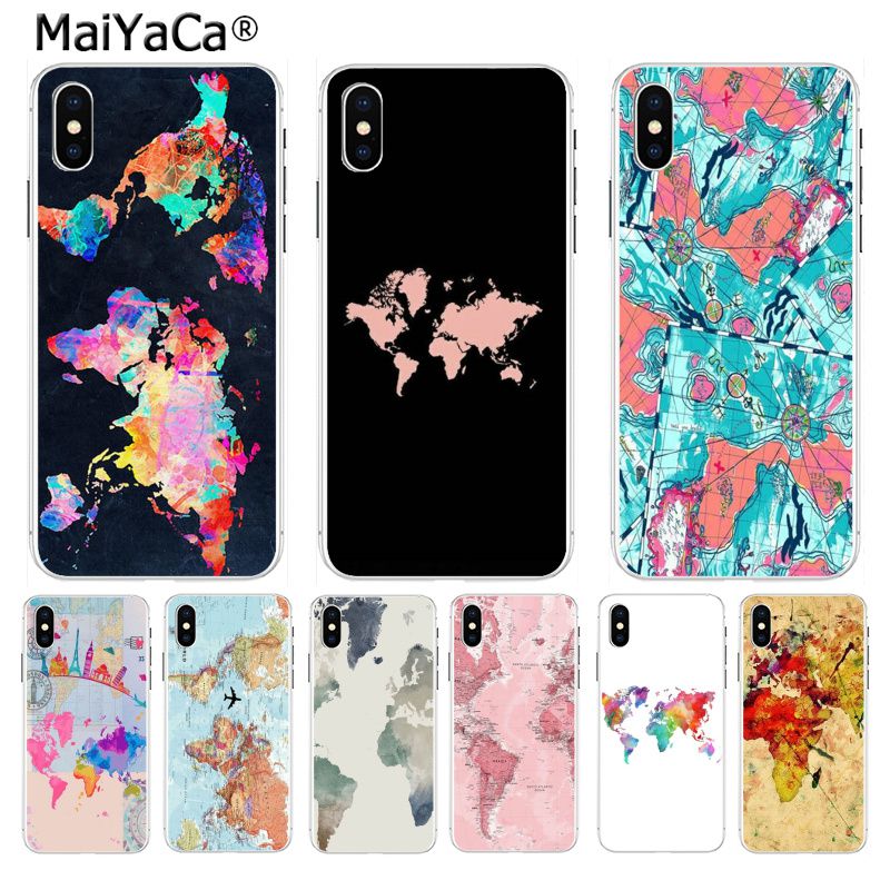 MaiYaCa World Map Travel Plans Special Offer Luxury  phone case for Apple iPhone 8 7 6 6S Plus X XS max 5 5S SE XR Mobile Cover