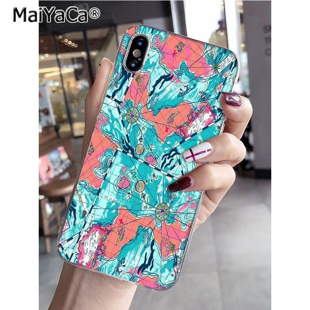 MaiYaCa World Map Travel Plans Special Offer Luxury  phone case for Apple iPhone 8 7 6 6S Plus X XS max 5 5S SE XR Mobile Cover