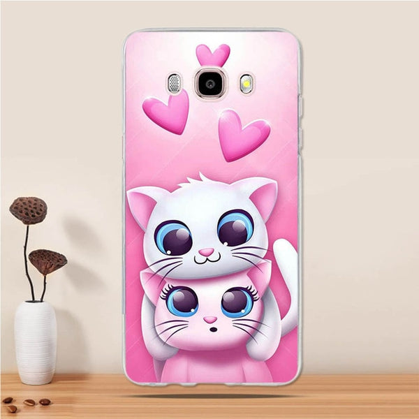 Case for Samsung Galaxy J5 2016 Case Cover For Samsung J5 2016 Case Cute 3D Silicone Cat Cover for Samsung Galaxy J5 2016 Cover