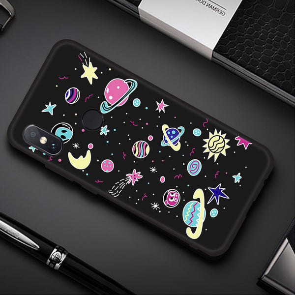 Patterned Phone Case For Xiaomi Mi 8 A2 Lite A1 Pocophone F1 Matte Cover Redmi 5 Plus 6 Pro 6A 4X Note 5 6 Pro S2 Soft TPU Shell