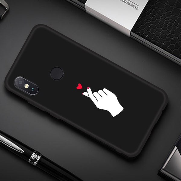 Patterned Phone Case For Xiaomi Mi 8 A2 Lite A1 Pocophone F1 Matte Cover Redmi 5 Plus 6 Pro 6A 4X Note 5 6 Pro S2 Soft TPU Shell