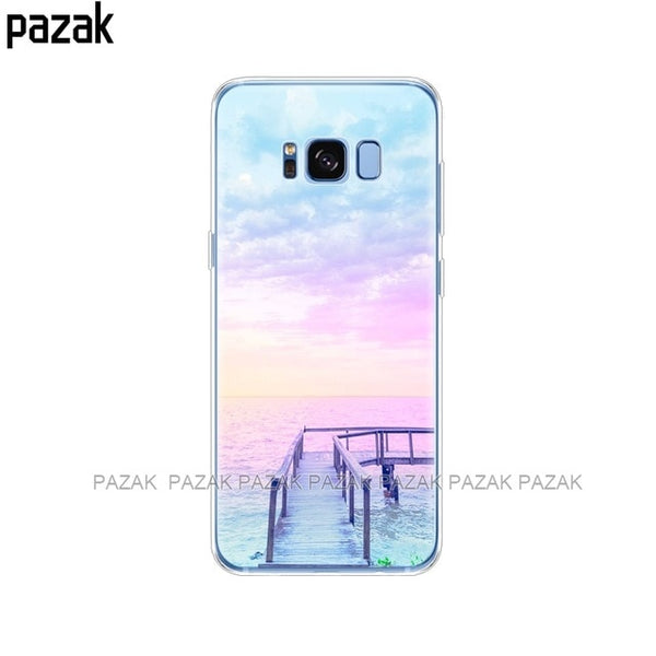 Silicon phone Case For Samsung Galaxy S8 Cases Cover For Samsung S8 plus Phone shell new design full 360 protective