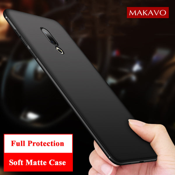 MAKAVO Cover For Meizu 16th Case Full Protection Soft Silicone Matte Phone Cases For Meizu 16 Plus Capa Housing
