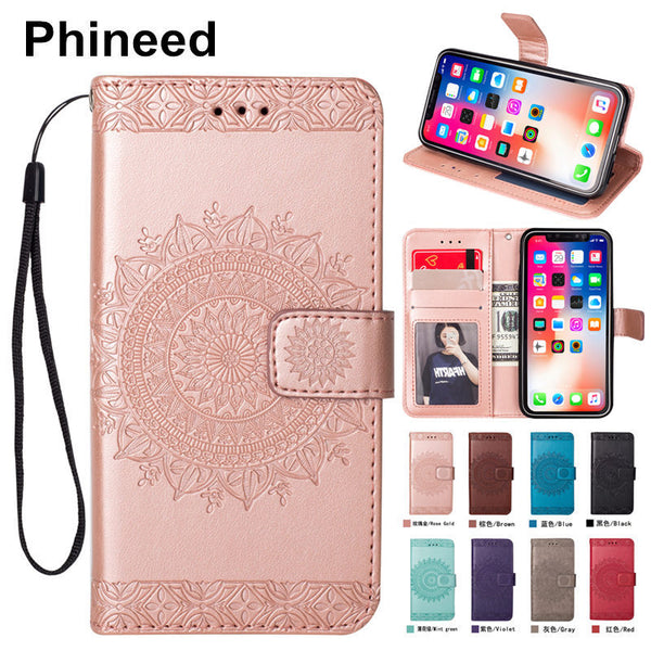 Phone Hoesje Funda Etui Coque Cover Case for Iphone 5 5S SE 6 6S X XS XR Max 6Plus 7Plus 8Plus With TPU PU Leather Flip Wallet