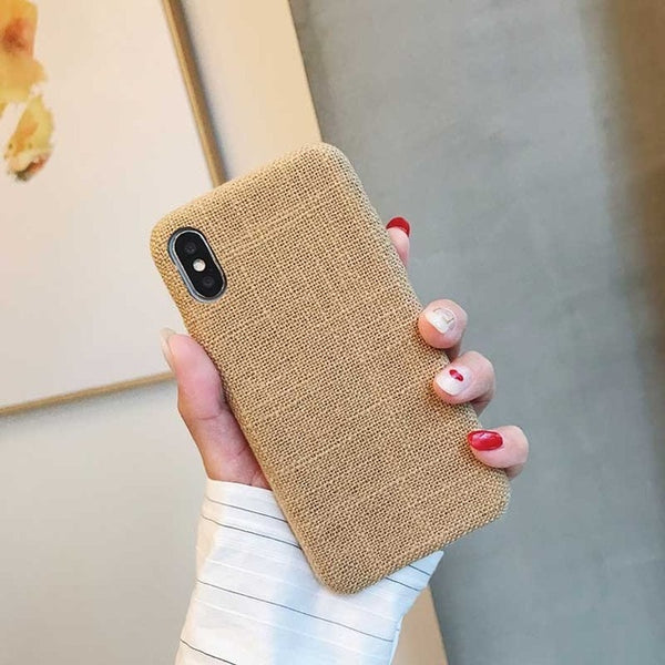 Moskado Plush Fabrics Phone Case For Apple iPhone X 8 7 6s 6 Plus Warm Plush Fashion Soft Color Back Cover Cases Capa Fundas