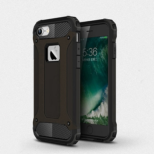 MLLSE Strong Hybrid Tough Shockproof Armor Phone Back Case for iPhone Xr 5S SE 6S Plus 8 7 Xs MAX Hard Rugged Impact Cover Funda