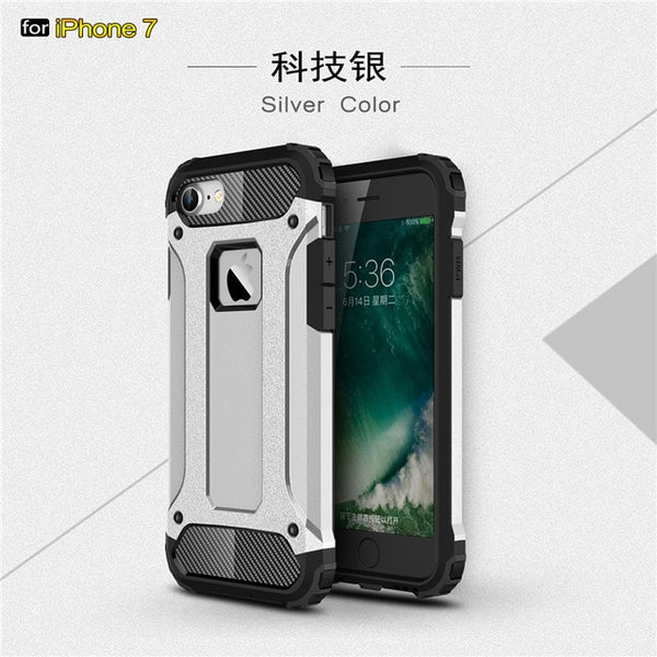 MLLSE Strong Hybrid Tough Shockproof Armor Phone Back Case for iPhone Xr 5S SE 6S Plus 8 7 Xs MAX Hard Rugged Impact Cover Funda