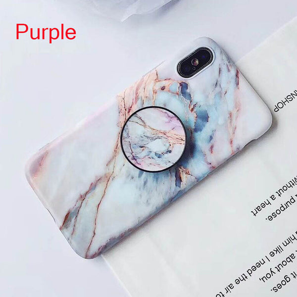 SUYACS Phone Case For iPhone 6 6S 7 8 Plus X XS MAX XR Fashion Marble Teenage Style Soft IMD Graphic Phone Case Cover Shells Bag