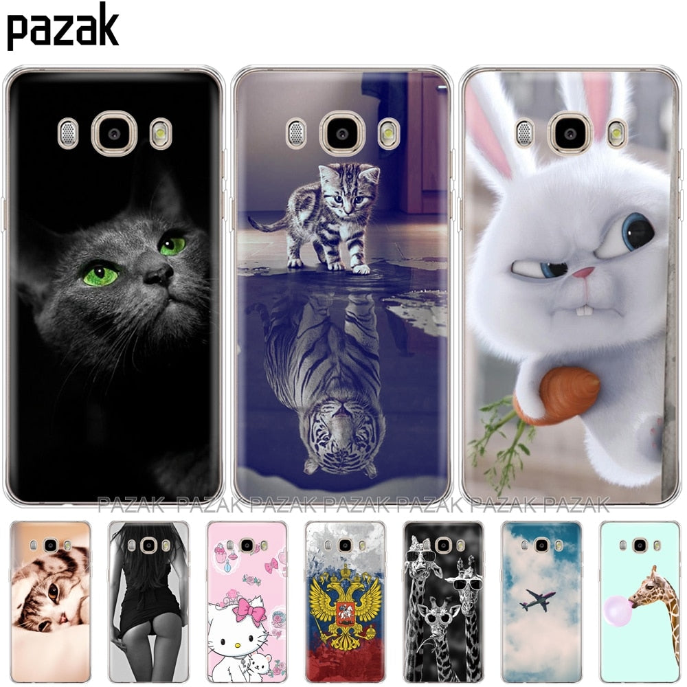 Silicone phone Case For Samsung Galaxy J7 2016 Cases J710 J710F Cover FOR Samsung J7 2016 Coque etui bumper 360 full protective
