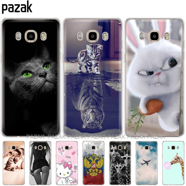 Silicone phone Case For Samsung Galaxy J7 2016 Cases J710 J710F Cover FOR Samsung J7 2016 Coque etui bumper 360 full protective