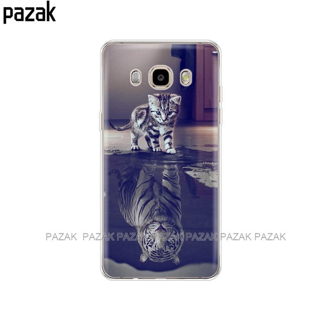 Silicone phone Case For Samsung Galaxy J7 2016 Cases J710 J710F Cover FOR Samsung J7 2016 Coque etui bumper 360 full protective