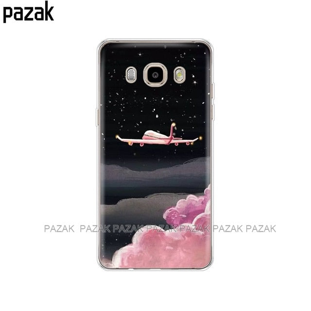 Silicone phone Case For Samsung Galaxy J7 2016 Cases J710 J710F Cover FOR Samsung J7 2016 Coque etui bumper 360 full protective