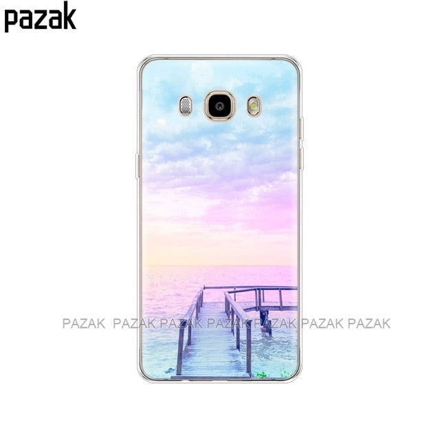 Silicone phone Case For Samsung Galaxy J7 2016 Cases J710 J710F Cover FOR Samsung J7 2016 Coque etui bumper 360 full protective