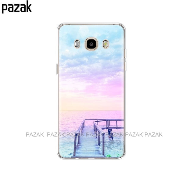 Silicone phone Case For Samsung Galaxy J7 2016 Cases J710 J710F Cover FOR Samsung J7 2016 Coque etui bumper 360 full protective