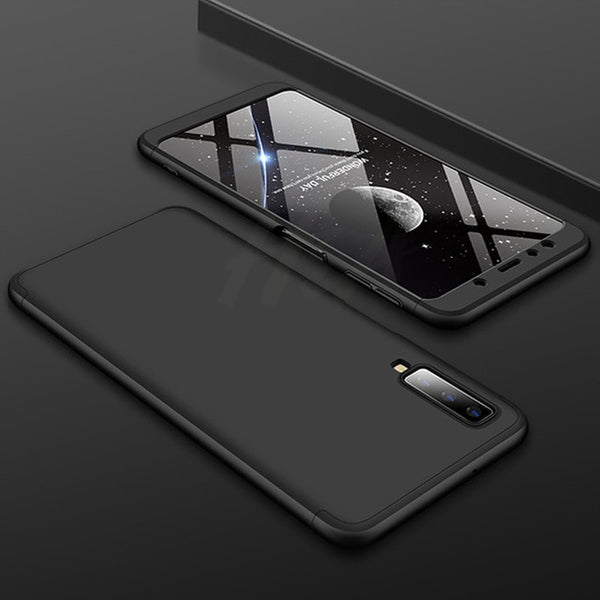 H&A 360 Degree Full Cover Phone Case For Samsung Galaxy J4 Plus J6 Plus J8 A7 2018 Matte Shockproof PC Phone Cover A7 J8 Case