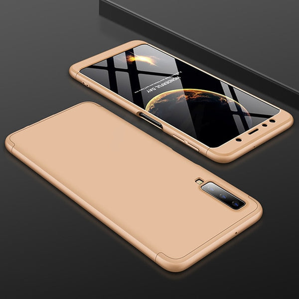 H&A 360 Degree Full Cover Phone Case For Samsung Galaxy J4 Plus J6 Plus J8 A7 2018 Matte Shockproof PC Phone Cover A7 J8 Case