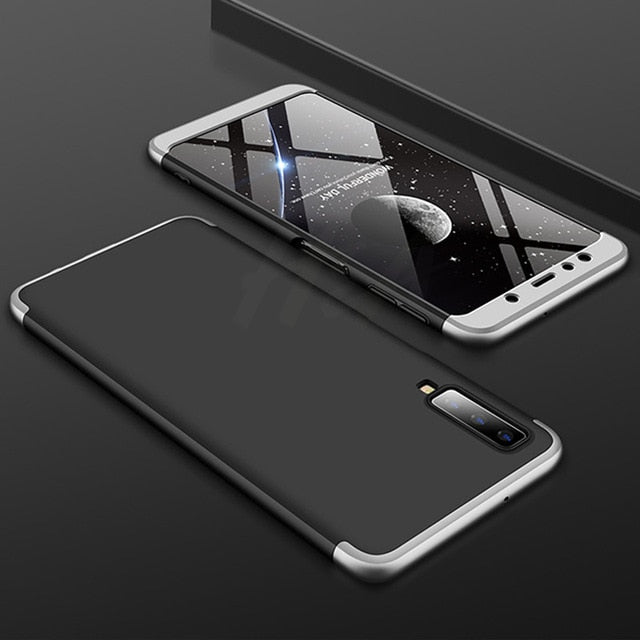 H&A 360 Degree Full Cover Phone Case For Samsung Galaxy J4 Plus J6 Plus J8 A7 2018 Matte Shockproof PC Phone Cover A7 J8 Case