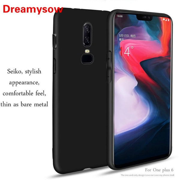 Matte Frosted TPU Black Cover Case For Oneplus 6 6T 5T 5 T For Nokia 2.1 3.1 5.1 X5 X6 7.1 plus Soft Protective Shell Phone Bag