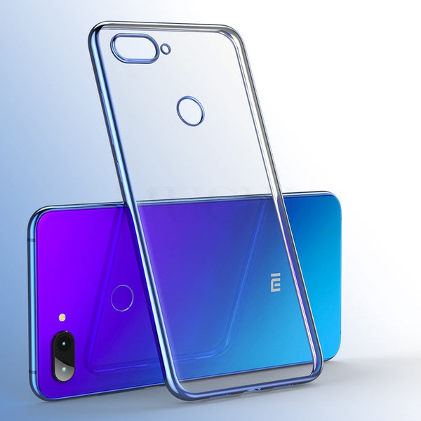 MUCHI For Xiaomi Mi 8 Lite Case Luxury Laser Plating Soft Clear Back Cover For Xiaomi Mi 8 Pro Mi 8X Mi8 Lite Phone Cases