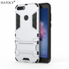 P Smart Armor Case Huawei P Smart Case Huawei Enjoy 7s Robot Silicone Rubber Hard Back Phone Cover For Huawei P Smart HATOLY