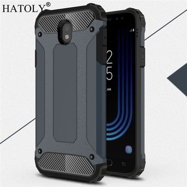 HATOLY For Coque Samsung Galaxy J7 2017 Case J730F/DS Heavy Armor Hard Cover Silicone Case for Samsung J7 Pro 2017 EU Version