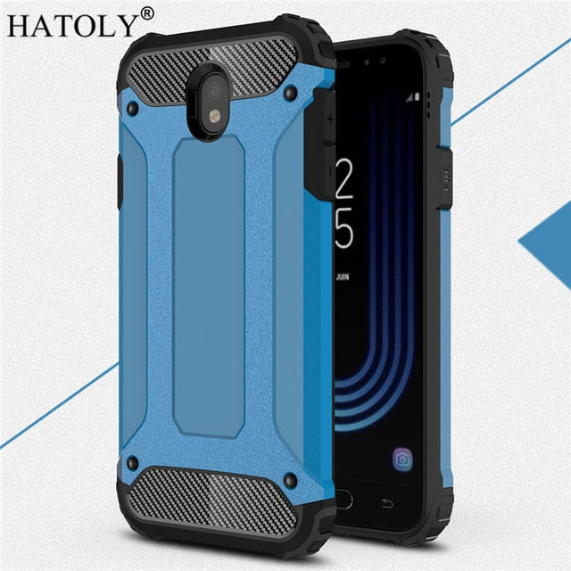 HATOLY For Coque Samsung Galaxy J7 2017 Case J730F/DS Heavy Armor Hard Cover Silicone Case for Samsung J7 Pro 2017 EU Version