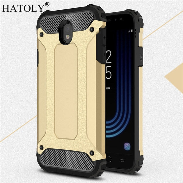 HATOLY For Coque Samsung Galaxy J7 2017 Case J730F/DS Heavy Armor Hard Cover Silicone Case for Samsung J7 Pro 2017 EU Version