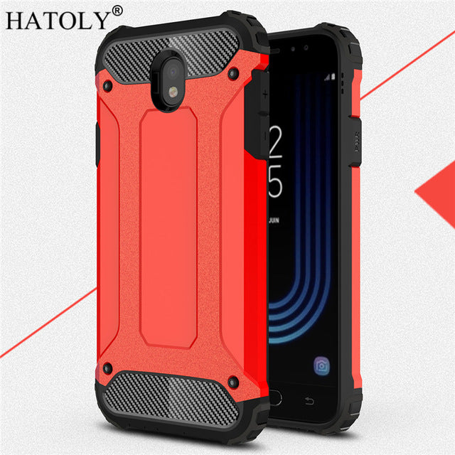 HATOLY For Coque Samsung Galaxy J7 2017 Case J730F/DS Heavy Armor Hard Cover Silicone Case for Samsung J7 Pro 2017 EU Version