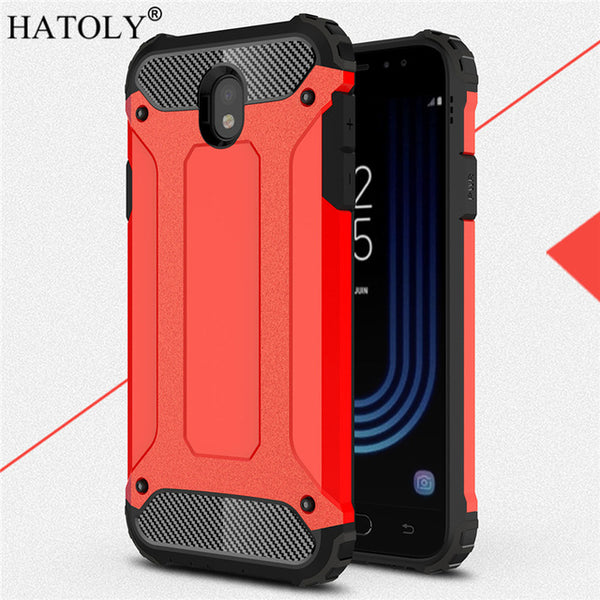 HATOLY For Coque Samsung Galaxy J7 2017 Case J730F/DS Heavy Armor Hard Cover Silicone Case for Samsung J7 Pro 2017 EU Version