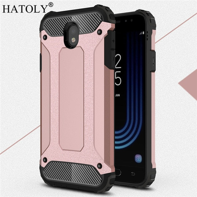 HATOLY For Coque Samsung Galaxy J7 2017 Case J730F/DS Heavy Armor Hard Cover Silicone Case for Samsung J7 Pro 2017 EU Version