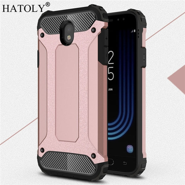HATOLY For Coque Samsung Galaxy J7 2017 Case J730F/DS Heavy Armor Hard Cover Silicone Case for Samsung J7 Pro 2017 EU Version