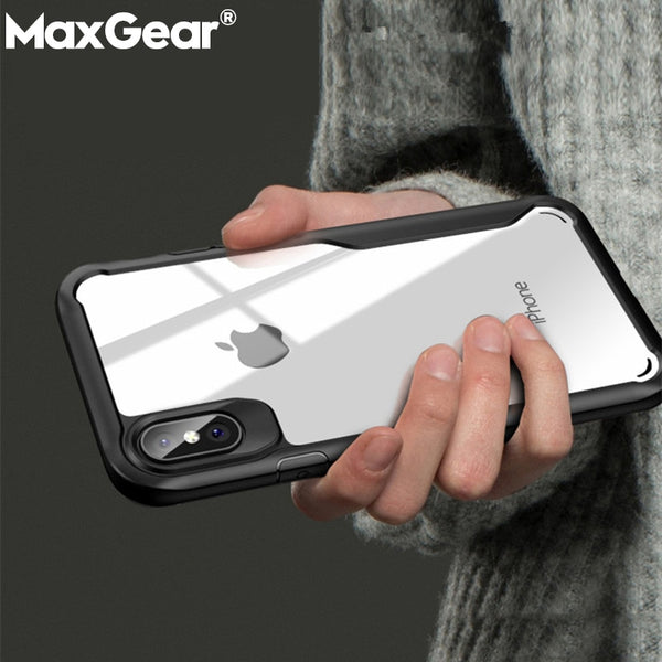 Phone Case For iPhone 5 5S SE 6 6S 7 8 Plus X XR XS Max Cases Full Protection Armor Back Cover For iPhone XR Transparent Funda