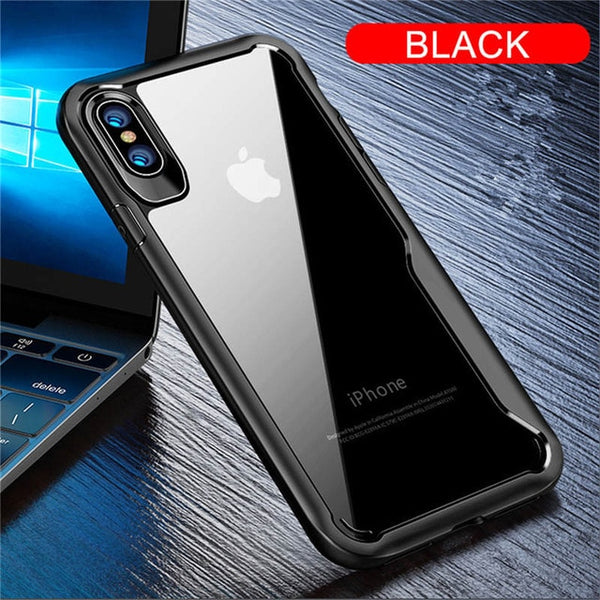 Phone Case For iPhone 5 5S SE 6 6S 7 8 Plus X XR XS Max Cases Full Protection Armor Back Cover For iPhone XR Transparent Funda