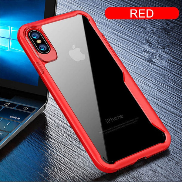 Phone Case For iPhone 5 5S SE 6 6S 7 8 Plus X XR XS Max Cases Full Protection Armor Back Cover For iPhone XR Transparent Funda