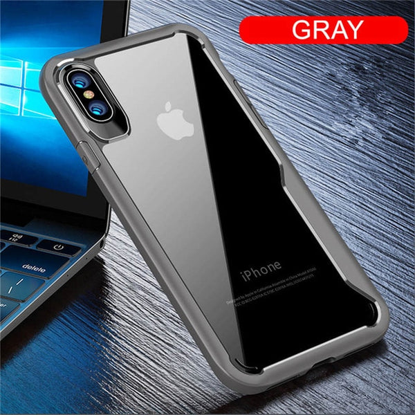 Phone Case For iPhone 5 5S SE 6 6S 7 8 Plus X XR XS Max Cases Full Protection Armor Back Cover For iPhone XR Transparent Funda
