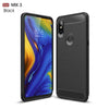 Carbon fiber textured silicone 6.39For Xiaomi Mi Mix 3 Case For Xiaomi Mi Mix 3 Mix3 Cell Phone Back Cover Case