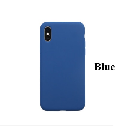 YX Phone Case Original Silicone For iPhone X XS Max XR Liquid TPU Soft Shockproof Back Cover For iPhone X 8 7 6 6S Plus