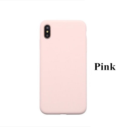 YX Phone Case Original Silicone For iPhone X XS Max XR Liquid TPU Soft Shockproof Back Cover For iPhone X 8 7 6 6S Plus