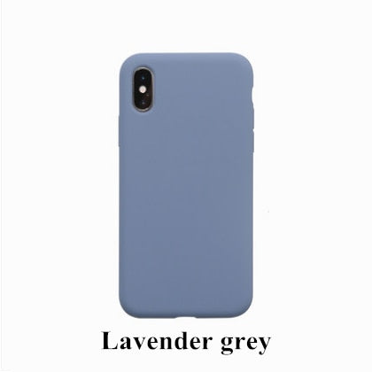 YX Phone Case Original Silicone For iPhone X XS Max XR Liquid TPU Soft Shockproof Back Cover For iPhone X 8 7 6 6S Plus