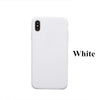 YX Phone Case Original Silicone For iPhone X XS Max XR Liquid TPU Soft Shockproof Back Cover For iPhone X 8 7 6 6S Plus