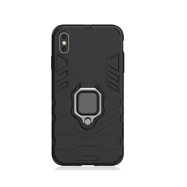 MLLSE Strong Hybrid Tough Shockproof Armor Phone Back Case for iPhone Xr 5S SE 6S Plus 8 7 Xs MAX Hard Rugged Impact Cover Funda