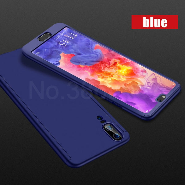 MooPok Luxury 360 Full Cover Case For Huawei P20 P10 P9 P8 Lite Cover Phone Case For Huawei P20 Pro P10 Plus With Tempered Glass