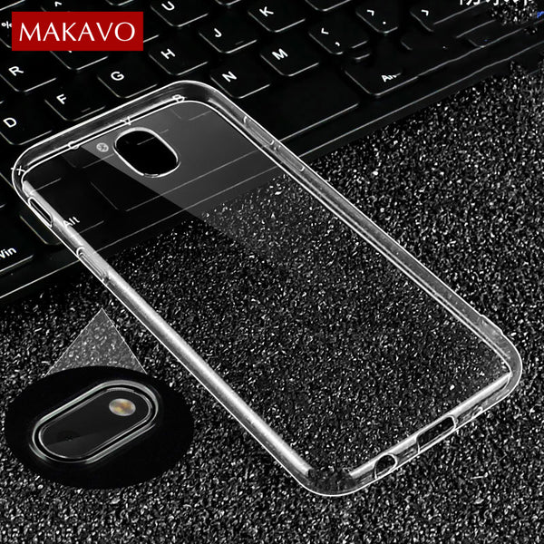 For Samsung Galaxy J3 J5 J7 2017 Case Slim Transparent Clear Silicone Soft TPU Back Cover For Samsung J4 J6 J8 2018 Phone Case