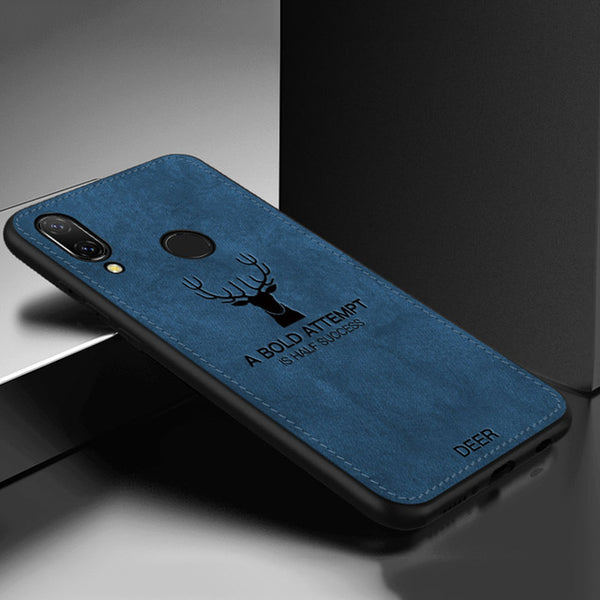 For Huawei Nova 3 Case Cloth Distressed Hard Back Cover For Huawei Nova 3i Phone Cases Soft Frame Fabric Fundas