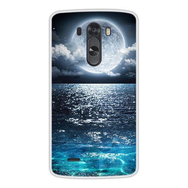 Case For LG G3 Soft Silicone TPU Cool Pattern Painting Phone Cover Coque For LGG3 D855 Case