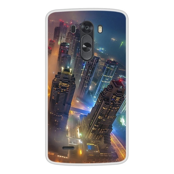 Case For LG G3 Soft Silicone TPU Cool Pattern Painting Phone Cover Coque For LGG3 D855 Case